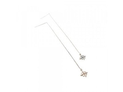 925 Sterling Silver Marcasites Threader Earrings
