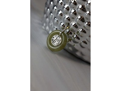 925 Sterling Silver Jadeite Pendant