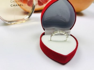 925 Sterling Silver CZ Ring Size 6.5