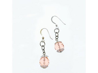 925 Sterling Silver Jewelry Glass Earrings