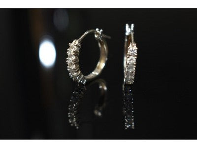 925 Sterling Silver CZ Earrings
