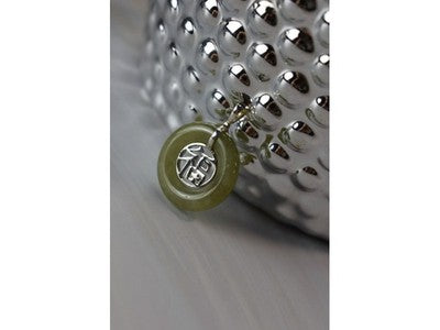 925 Sterling Silver Jadeite Pendant