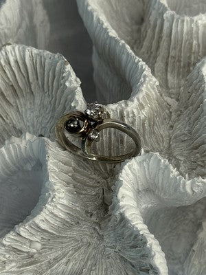 925 Sterling Silver Beryl Ring Size 7