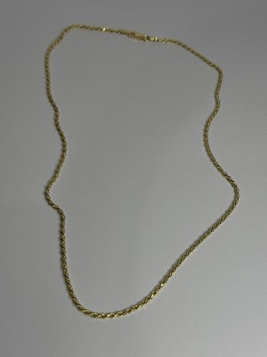 925 Sterling Silver Gold Plated Chain Length 18 Inch
