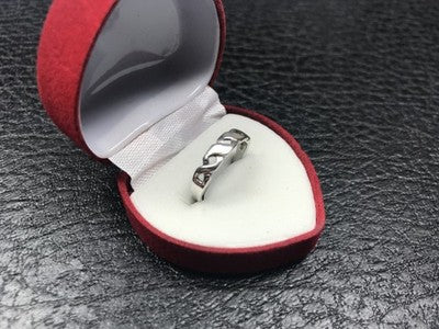 925 Sterling Silver Mother of Pearl Inserts Ring Size 5.5