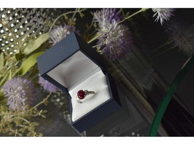 925 Sterling Silver Pink Topaz and CZ Ring Size 6.5