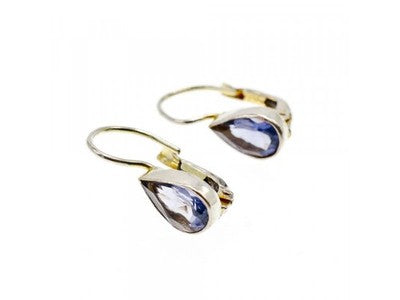 925 Sterling Silver Tourmaline "Drop" Earrings