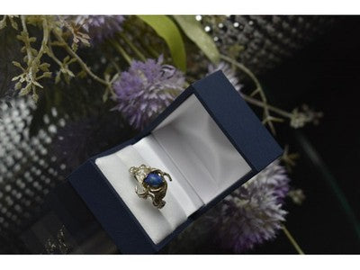 Vintage 925 Sterling Silver Sodalite Ring Size 10