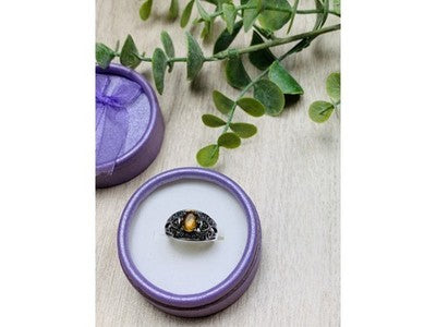 925 Sterling Silver Heliodor Ring Size 6.5
