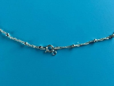 925 Sterling Silver Necklace Italy 29.9 in