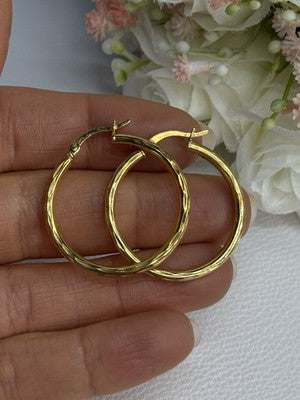 925 Sterling Silver Gold Plated Earrings Length 1.25 Inch
