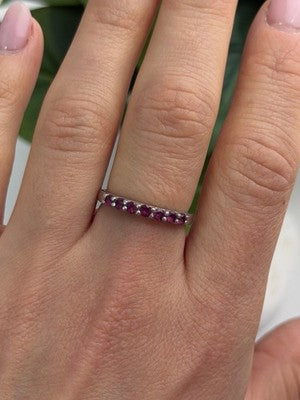 925 Sterling Silver Spinel Ring Size 8