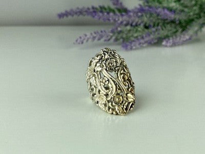 Vintage 925 Sterling Silver Ring Size 7.5