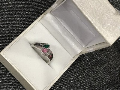 925 Sterling Silver CZ Ring Size 6.5