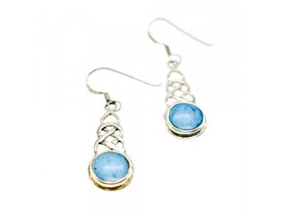 925 Sterling Silver Larimar Earrings