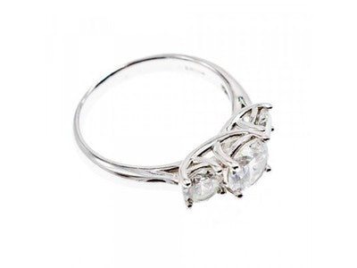 925 Sterling Silver CZ Ring Size 10.5