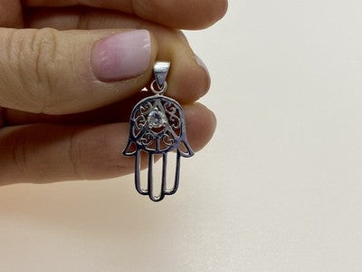 925 Sterling Silver CZ Pendant