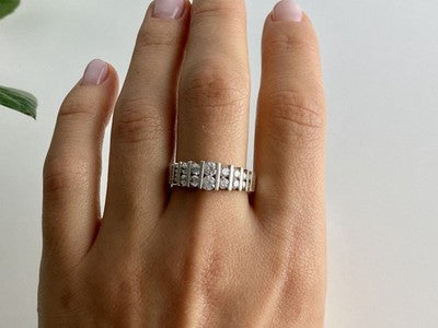 925 Sterling Silver CZ Ring Size 11.75