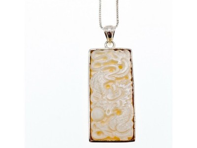 925 Sterling Silver Ivory Chain With Pendant