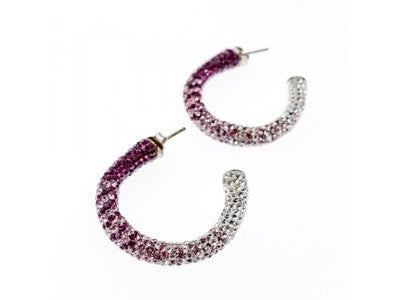 925 Sterling Silver Multicolor CZ Stud Earrings