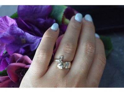 Handmade 925 Sterling Silver "Cat" Ring Size 6.5