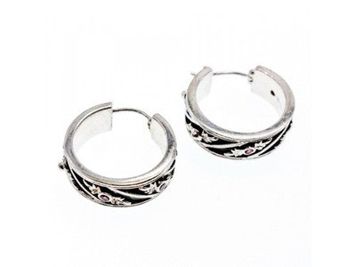 925 Sterling Silver Pink Spinel & Black Enamel Earrings