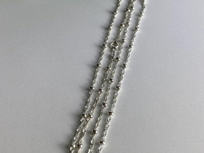925 Sterling Silver Necklace Italy 29.9 in
