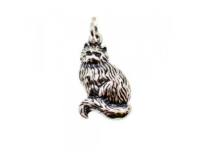925 Sterling Silver Cat Pendant