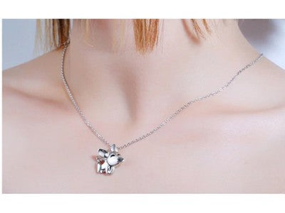 925 Sterling Silver "Pig" Chain With Pendant