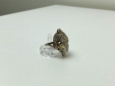925 Sterling Silver Gold Plated Ring Size 7