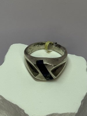 Vintage 925 Sterling Silver Sodalite Ring Size 10.5