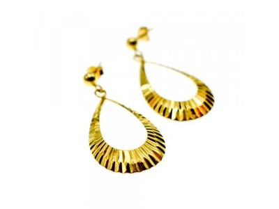 925 Sterling Silver Gold Plated Stud Earrings