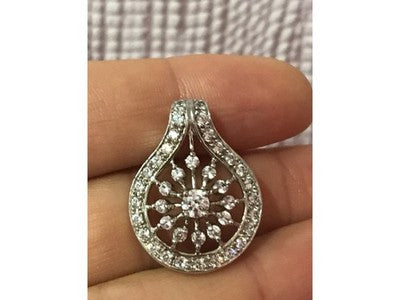 925 Sterling Silver CZ Pendant