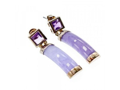 925 Sterling Silver Iolite Earrings