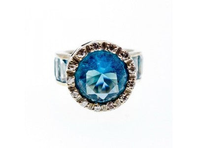 925 Sterling Silver CZ Ring Size 6.5