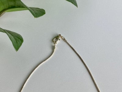 Vintage Chain with Pendant Jewelry Glass