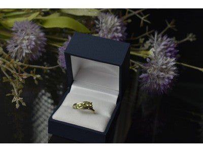 925 Sterling Silver Peridot Ring Size 8.5