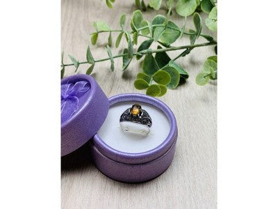 925 Sterling Silver Heliodor Ring Size 6.5