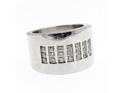 Stainless Steel Ring With CZ Size 11.5