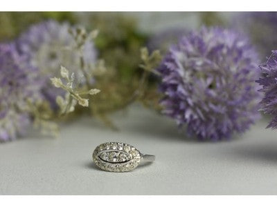 925 Sterling Silver White Beryl/Goshenite Ring Size 5.5