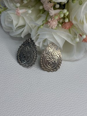 Vintage 925 Sterling Silver Earrings Length 0.95 Inch