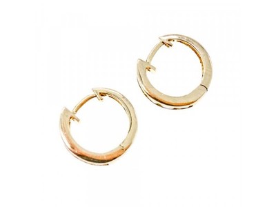 925 Sterling Silver Gold Plated CZ Earrings
