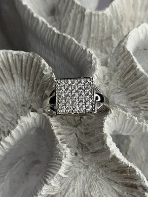 BBJ 925 Sterling Silver Cz Ring Size 10