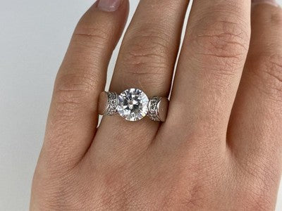 925 Sterling Silver CZ Ring Size 7
