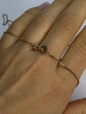 925 Sterling Silver Gold Plated Italy Chain Length 18 Inch