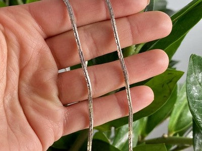 925 Sterling Silver Chain Necklace 16.5 in
