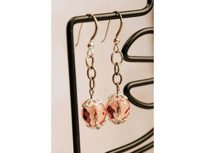 925 Sterling Silver Jewelry Glass Earrings