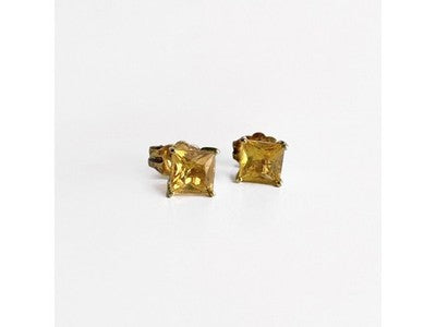 10K Yellow Gold Heliodor Earrings & Pendant