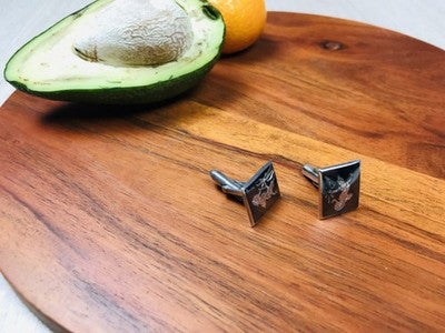Men's Vintage 925 Siam Sterling Silver Cufflinks