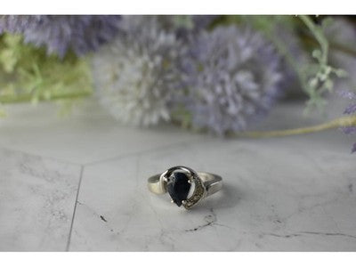 925 Sterling Silver Spinel & Quartz Ring Size 6.5